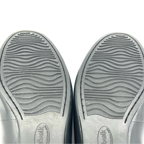 6WW 6 X-WIDE SoftWalk Womens Sonoma Black Leather Round Toe Ballet Flats Shoes - Picture 11 of 12